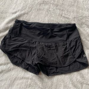 Lululemon running shorts with built in brief